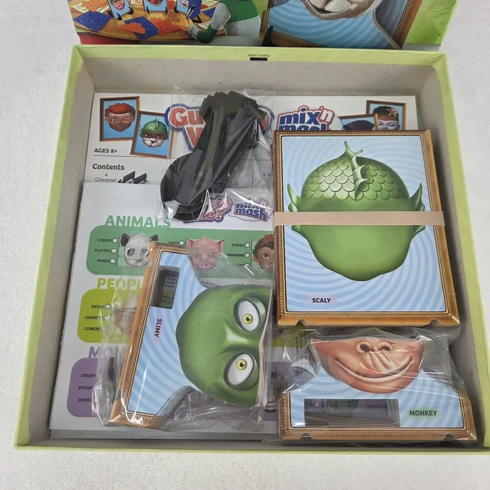 Guess Who? Mix 'N Mash Board Game 2009 Hasbro MB Complete Excellent Condition